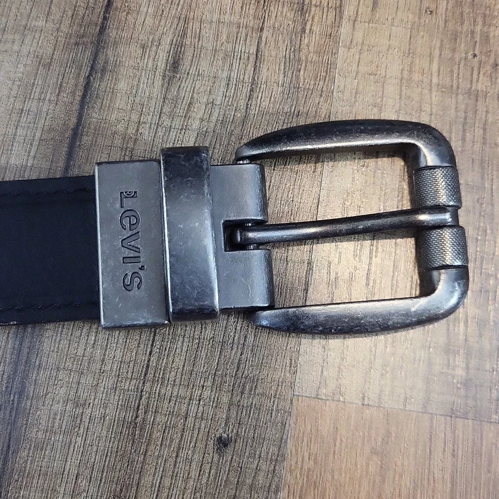 BOY'S LEVI'S Brown Black Reversible Bonded Leather Belt Size S 22-24